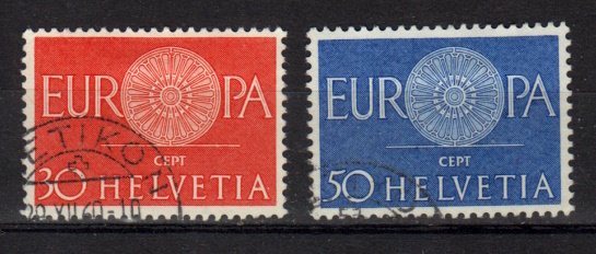 Briefmarke Schweiz 720-21 o