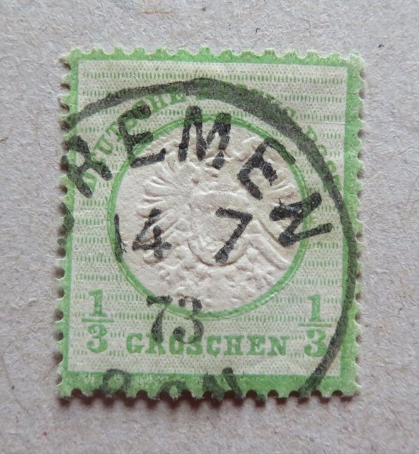 Briefmarke Deutsches Reich 17 o