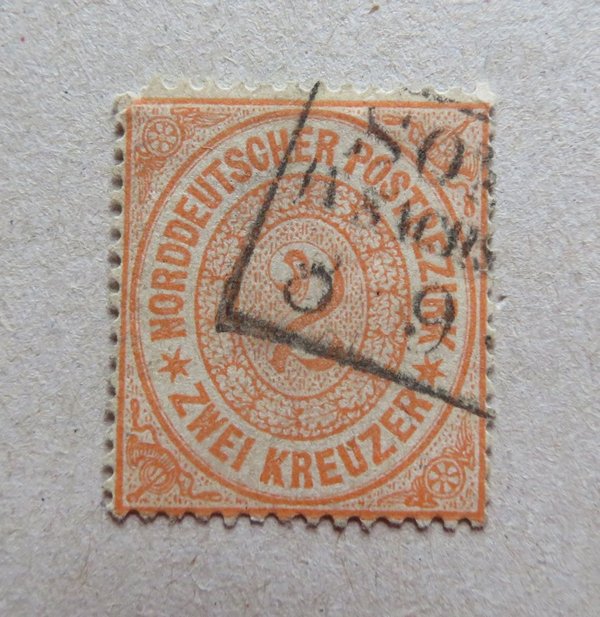 Briefmarke Norddeutscher Postbezirk 20 o