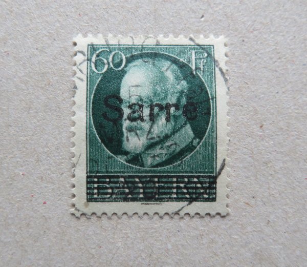Briefmarke Saargebiet 26 o