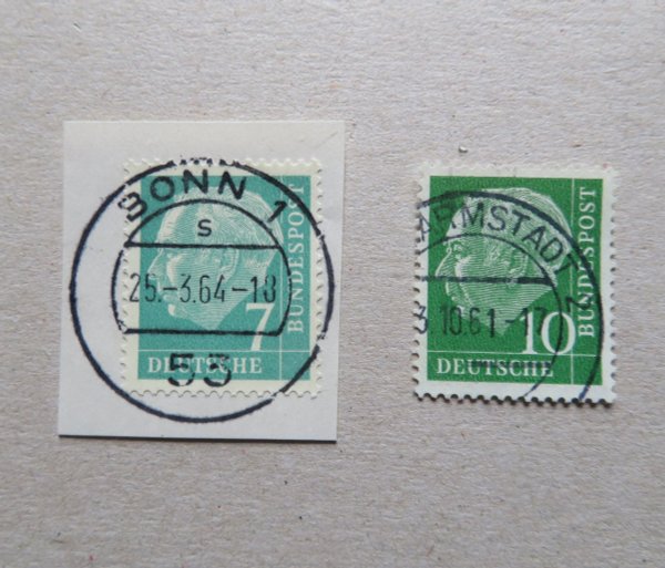Briefmarke BRD 181 y o und 183 y  o