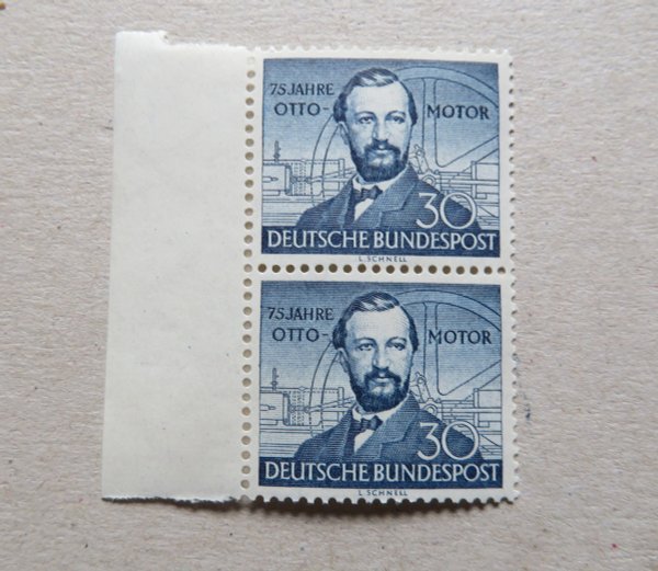 Briefmarke BRD 150 ** RS senkrechtes Pärchen